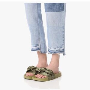 Fenty X Bow Slide in Olive multiple